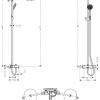 Душова система Hansgrohe Croma 220мм Showerpipe з термостатом і поворотною трубою 400мм 27223000 - превью 2