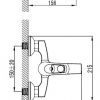 Змішувач для ванни з коротким виливом Imprese Lidice хром 10095 - превью 2