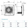 Настінний і стельовий вентилятор BLAUBERG Aero 100 SТ - превью 3
