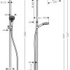 Душевая система для ванны с термостатом Hansgrohe Crometta E 240 1jet Showerpipe хром 27298000 - превью 2