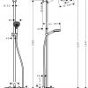 Душевая система для ванны Hansgrohe Crometta S 240 Showerpipe 27320000 - превью 2