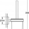 Туалетный ёршик стеклянный Grohe Essentials матовый графит 40374AL1 - превью 2