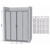Душові двері Ravak BLIX BLDP 4 - 130 підлогу. алюміній + Transparent 0YVJ0C00Z1 - превью 2