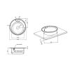 Кухонна мийка Lidz 510-D 0.8мм Satin LIDZ510DSAT - превью 2