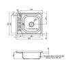 Кухонна мийка Lidz 6050-R 0.6мм Decor LIDZ6050R06DEC - превью 2