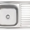 Кухонна мийка Lidz 5080-L 0.8мм Satin LIDZ5080LSAT8 - превью 1