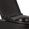 Унитаз подвесной Qtap Robin Rimless черный матовый QT13332141ERMB с сиденьям soft-close - превью 8