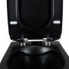 Унитаз подвесной Q-Tap Scorpio Rimless черный матовый QT1433053ERMB с сиденьям Slim Soft-close - превью 7