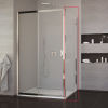 Боковая стенка San Swiss Valea 90x190 (Профиль - хром, стекло - прозрачное) VALT09005007 - превью 1