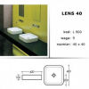 Раковина накладна ArtCeram Lens 40 см L900 01; 01 - превью 2