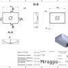 Раковина накладна Miraggio Debora 50 см білий матовий 0000165 - превью 2