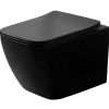 Унитаз подвесной Dusel Cubis черный матовый DWHT10201030RB с сиденьям Soft Close - превью 1