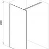 Душевой уголок Ravak Walk-IN Wall-90 (Профиль - хром, стекло - прозрачное) GW9W70C00Z1 - превью 2