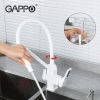 Змішувач для кухні GAPPO білий глянцевий G4317-8 під фільтровану воду - превью 3
