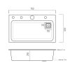 Кухонна мийка Platinum Handmade HSB 000037024 - превью 2