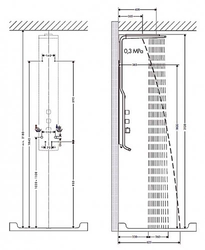 Душевая система Hansgrohe Raindance Lift 27008000 - фото 3