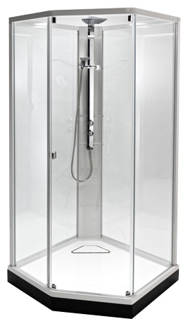 IDO Showerama 8-5 49850-27-908  переднее стекло прозрачное, заднее стекло узорчатое - фото 2