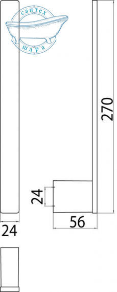 Паперотримач EMCO Loft вертикальний 050500102 - фото 2