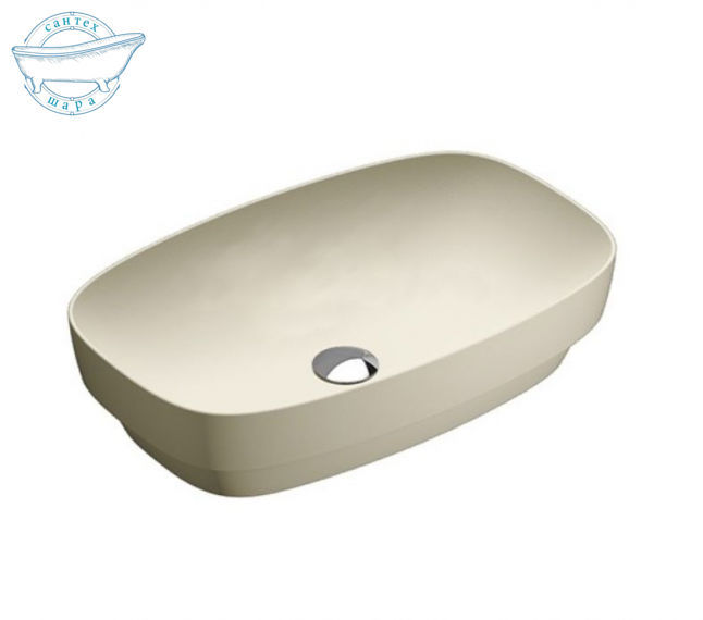 Раковина для ванной накладная Catalano Colori 65х40 (Серый матовый) 165AGRLXGS - фото 1