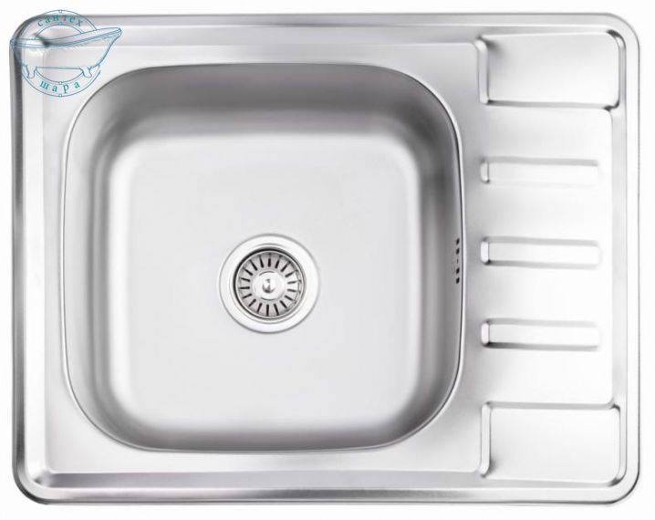 Кухонна мийка Lidz Satin 6350 LIDZ6350SAT8 - фото 1