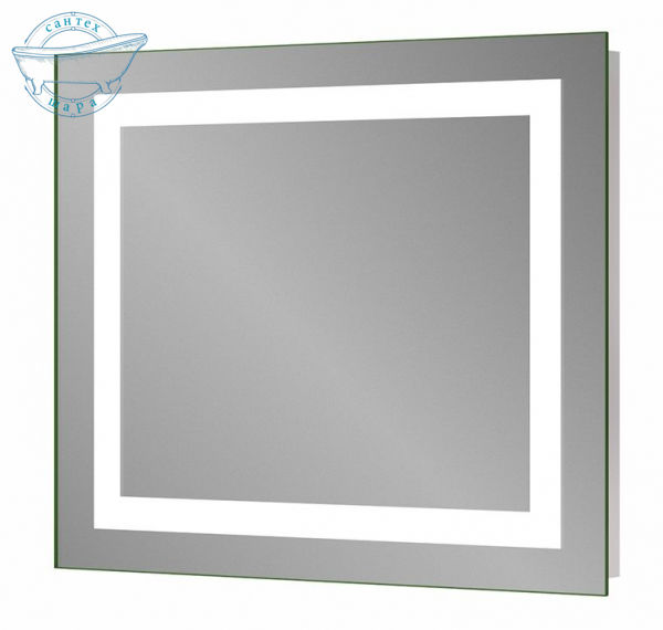 Дзеркало Sanwerk Лава Квадра 100х65 ZL0000163 із LED підсвіткою - фото 1