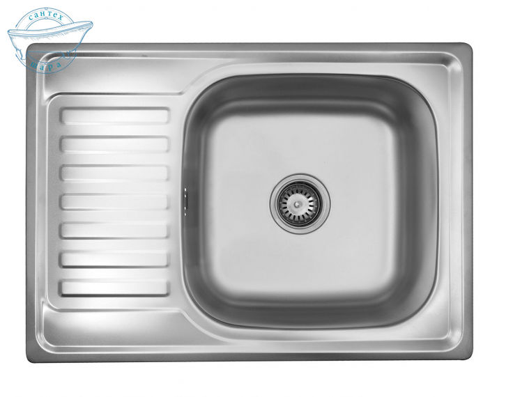 Кухонна мийка Kroner KRP Satin-6950 (0,8 мм) CV022780 - фото 1