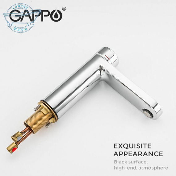Змішувач для раковини GAPPO хром G1095-1 - фото 5