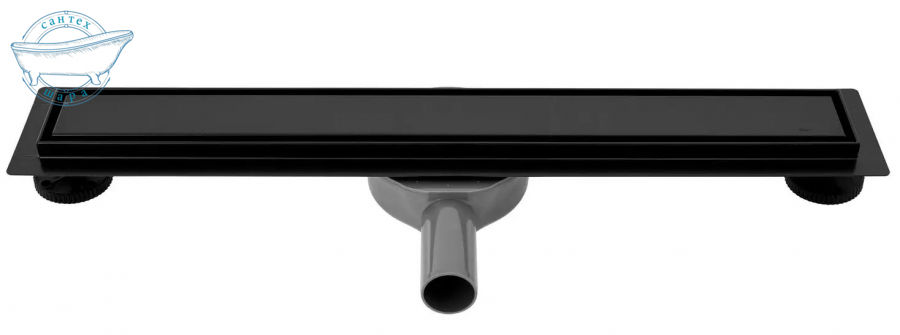 Душовий канал Rea Neo Pro 90 см REA-G8908 з чорною решіткою під плитку - фото 3