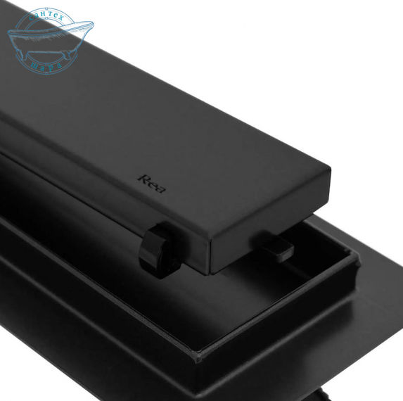 Душевой канал Rea Neo Pro 90 см REA-G8908 с черной решёткой под плитку - фото 8