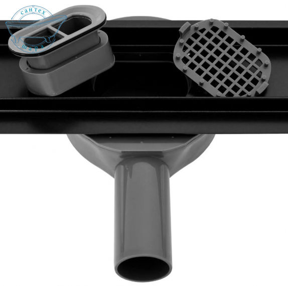 Душевой канал Rea Neo Pro 90 см REA-G8908 с черной решёткой под плитку - фото 11