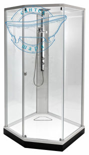 IDO Showerama 8-5 49850-27-908  переднее стекло прозрачное, заднее стекло узорчатое