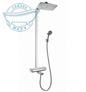 Душова система Hansgrohe Raindance Select Showerpipe 360 для ванни, білий-хром 27113400