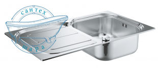 Кухонна мийка з нержавіючої сталі Grohe 31563SD0