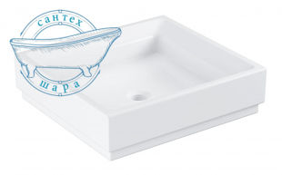 Раковина для ванної накладна Grohe Cube Ceramic 50 альпін-білий 3948100H