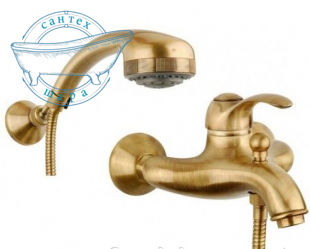 Смеситель для ванны с душевым гарнитуром Fiore Jafar бронза 47ZZ5100