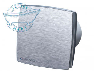Осевой декоративный вентилятор Vents 100 ЛДА К алюминий матовый