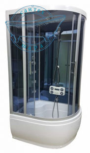 Гидромассажный бокс Atlantis 110x82 (Профиль - хром, стекло - тонированное) AKL 1110B L