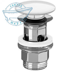 Донный клапан с керамической крышкой Villeroy&Boch Push-open 8L033401