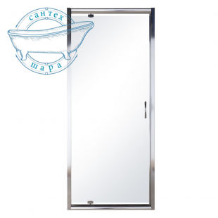 Дверь душевая Eger 90х195 (профиль - хром, прозрачное - стекло)599-150-90(h)