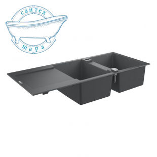 Мойка для кухни прямоугольная Grohe K500 80-C 116/50 2.0 композитная серый 31647AT0