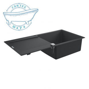 Мойка для кухни прямоугольная Grohe K500 60-C 100/50 1.0 композитная черный 31645AP0