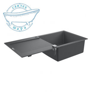 Мойка для кухни прямоугольная Grohe K500 60-C 100/50 1.0 композитная серый 31645AT0