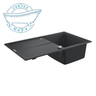 Мийка для кухні прямокутна композитна Grohe K400 50-C 86/50 1.0 чорний 31640AP0