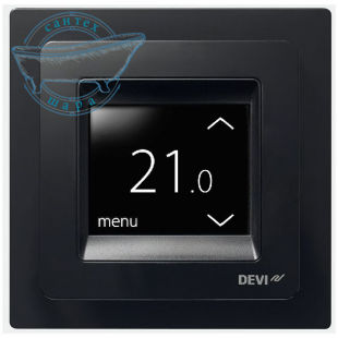 Терморегулятор електронний Devi DEVIreg Touch, чорний 140F1069