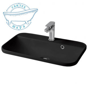 Раковина для ванної ArtCeram Gio Evolution 60х40 см чорний глянсовий GIL007 03; 00