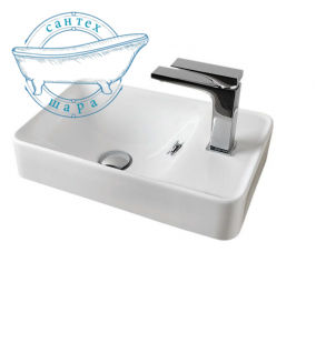 Раковина для ванной ArtCeram Lavamani Savon 45х27,5 см белый глянцевый LML003 01;00