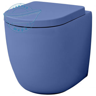 Унітаз підлоговий ArtCeram File 2.0 37х53 см синій FLV005 16; 00 без сидіння
