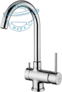 Змішувач для кухні Одноважільний Paffoni Stick з підключенням для фільтрованої води хром SK190CR