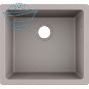 Мийка для кухні під стільницю Hansgrohe S51 S510-U450 SilicaTec сірий бетон 43431380