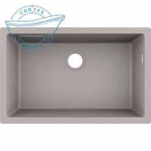 Мойка для кухни под столешницу Hansgrohe S51 S510-U660 SilicaTec серый бетон 43432380
